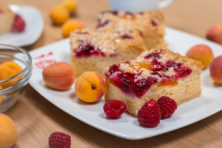 Himbeere Aprikose Streusel